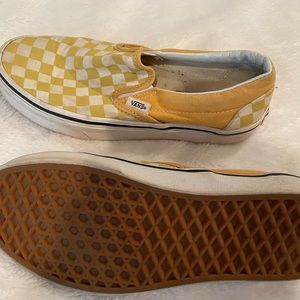 Slip on checkered vans
